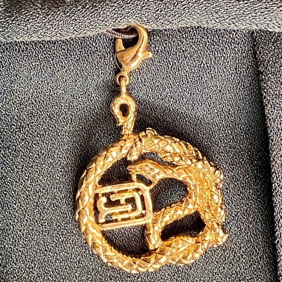 CLASS ROBERTO CAVALLI Office Siren Snake Charm Designer Italian Green Dress 8 - Picture 11 of 16